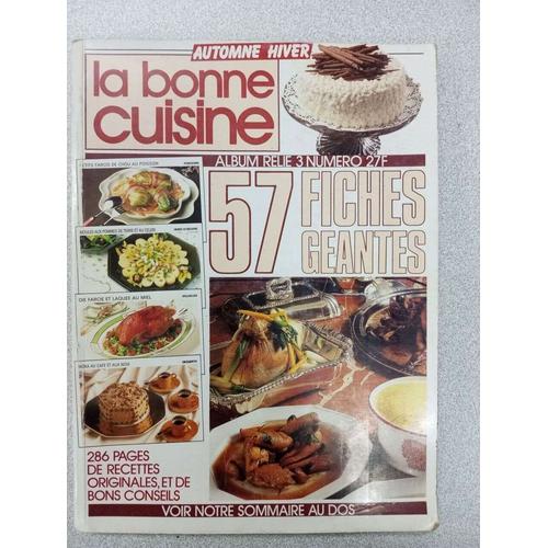 Bonne Cuisine Fiches Geantes - Achat neuf ou d'occasion pas cher